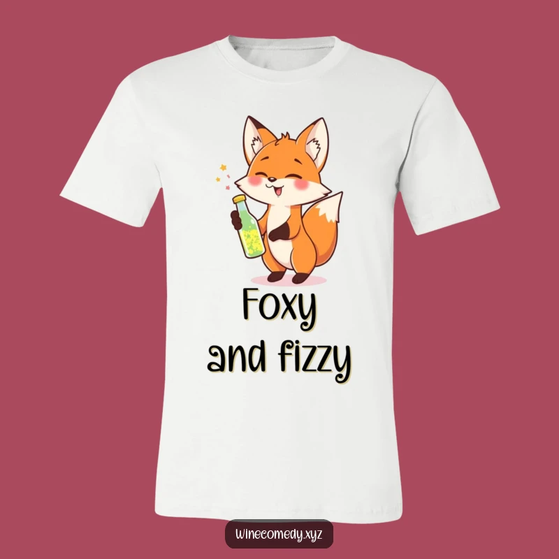 Funny Fox Sparkle T-Shirt - Cheerful Celebration Gift Apparel